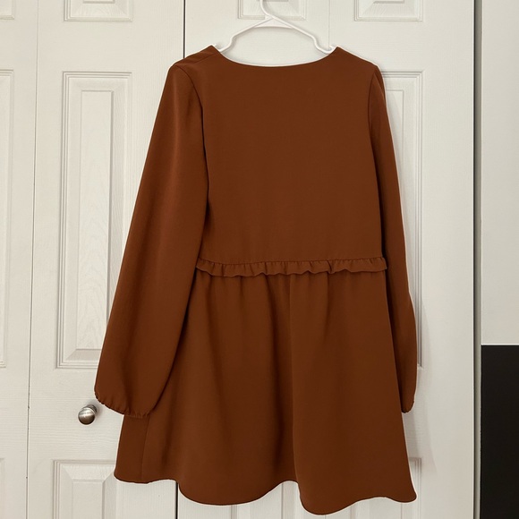 Sezane Penelope Dress, Size 38 France, Size 6 US, Orange rust color - Picture 6 of 8